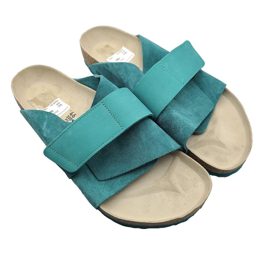 Birkenstock Kyoto Mens Slide Sandals teal comfort sz US 13 /EUR 46